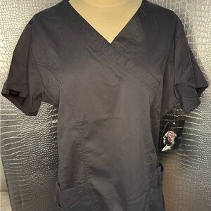 Marilyn Monroe Black Short Sleeve Scrub Top